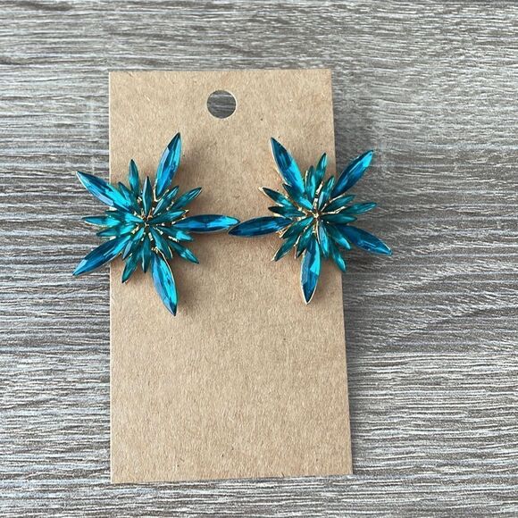 Bohemian blue star earring N50 - Picture 5 of 5
